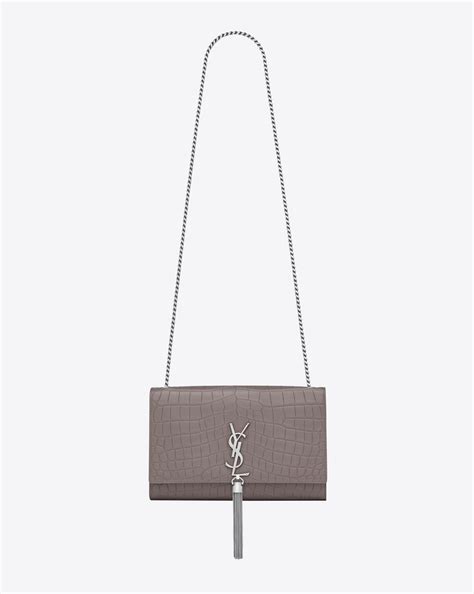 ysl kate fog crocodile embossed leather|kate handbags YSL.